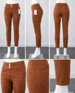Export Quality Ladies Denim Pants - Image 2