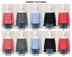 OFF SHOULDER  LONG SLEEVE TOP WITH ( NECKLINE ELASTIC )